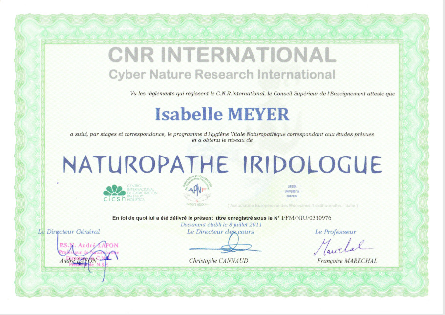 photo diplome Isabelle Meyer