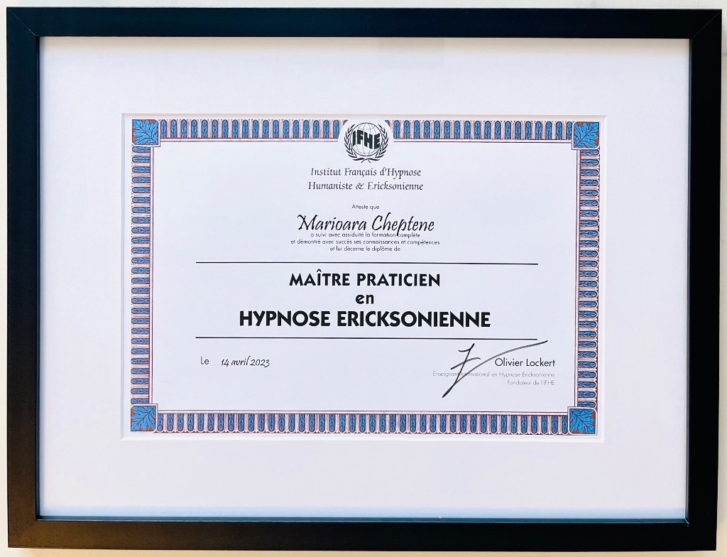 photo diplome Marioara Cheptene