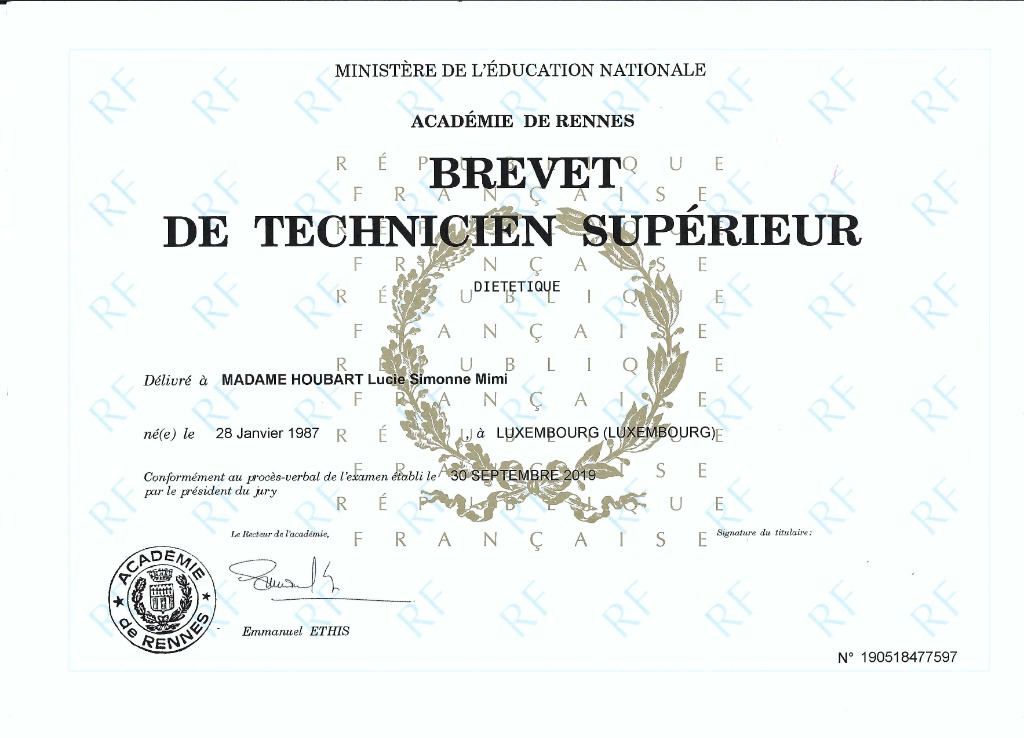 photo diplome Lucie Houbart