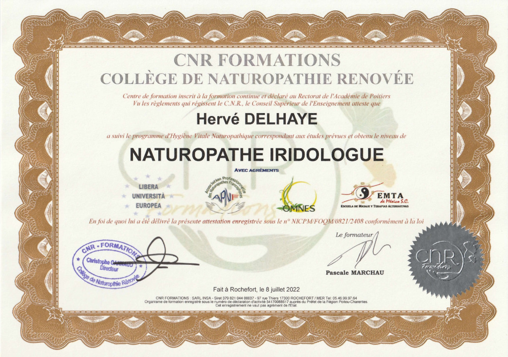 photo diplome Cabinet HD Hervé Delhaye