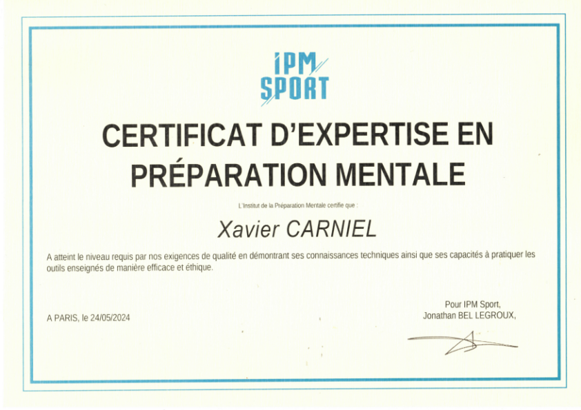 photo diplome Xavier Carniel