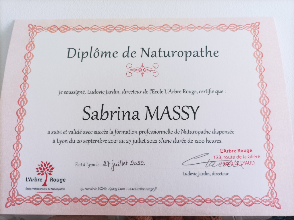 photo diplome Sabrina Massy