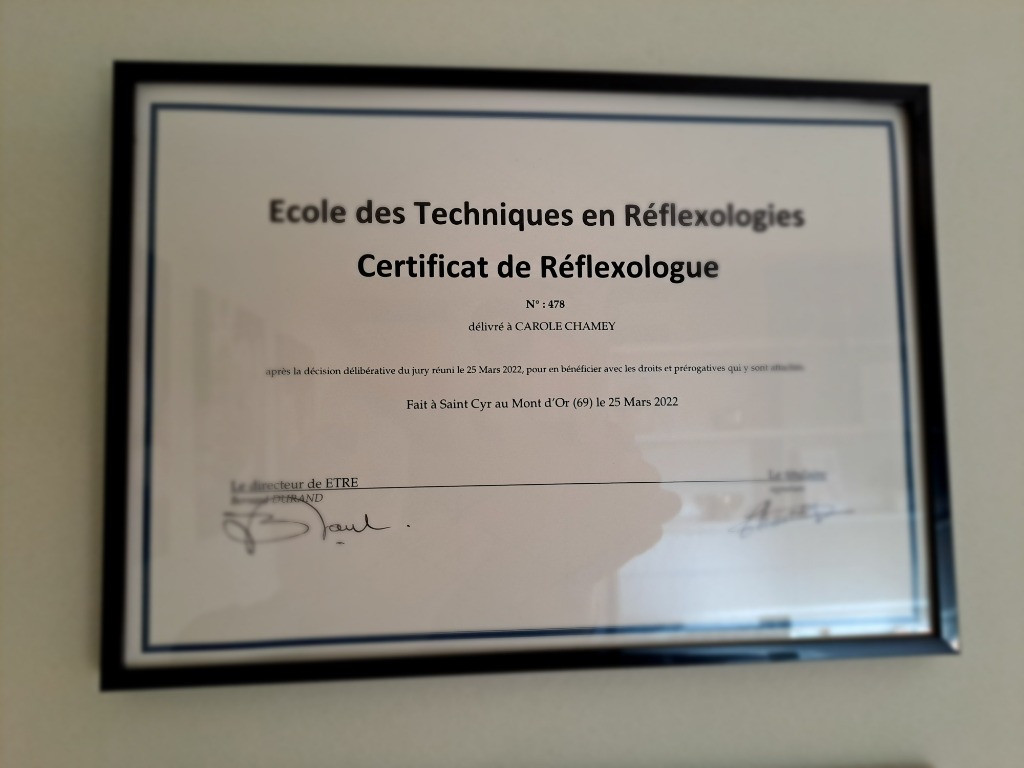 photo diplome Carole CHAMEY