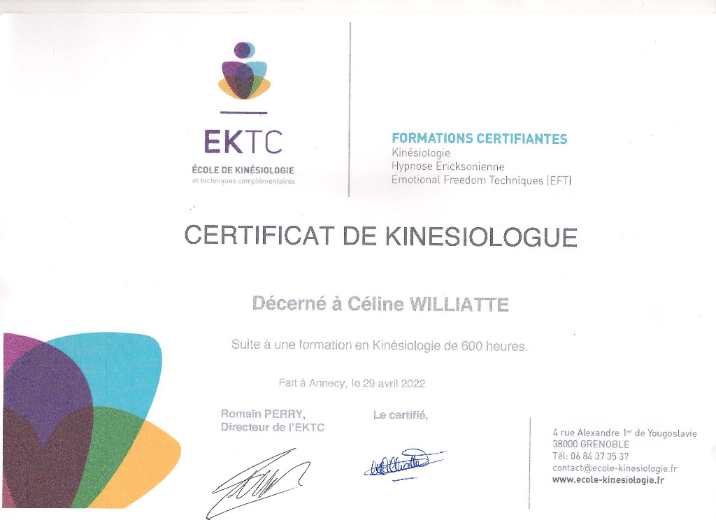 photo diplome Williatte Céline 