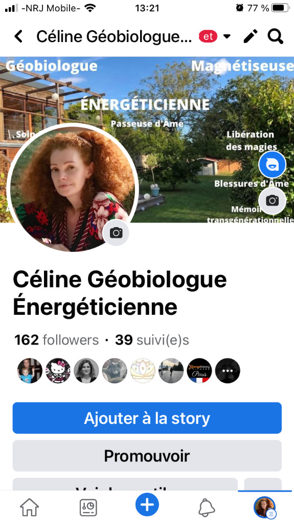photo activite Céline Magnétiseuse Énergéticienne et Géobiologue