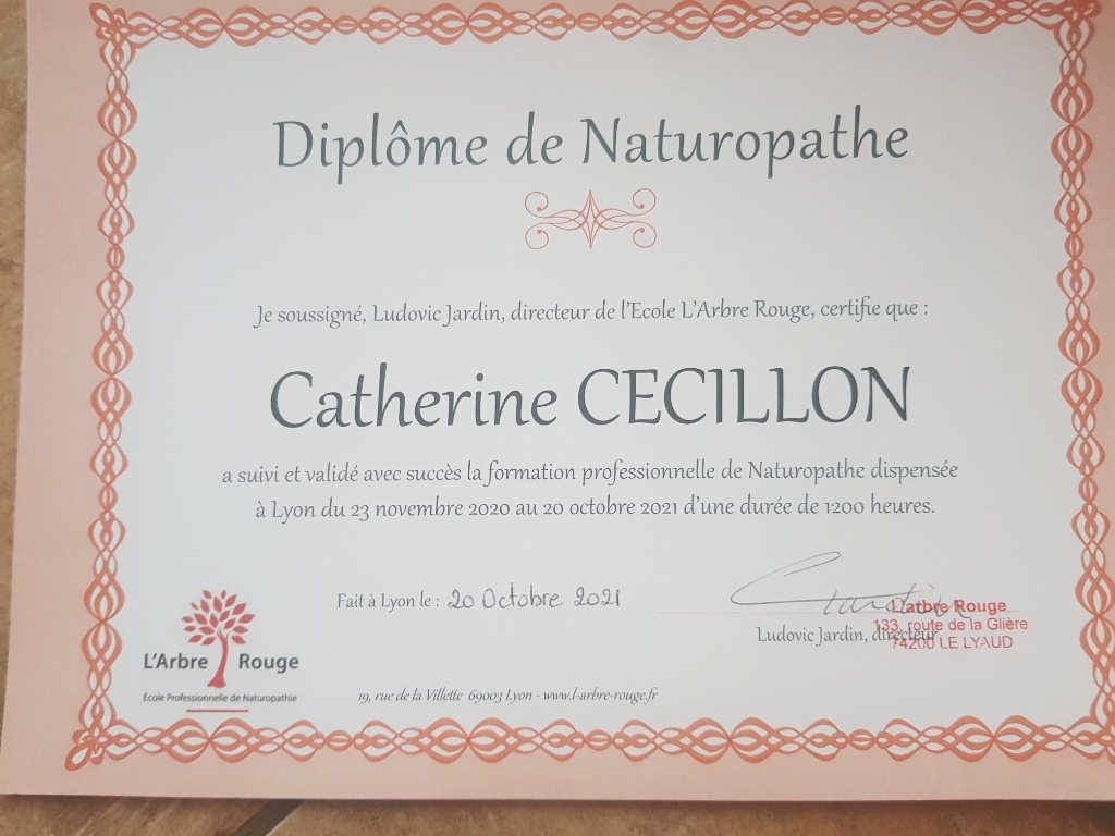 photo diplome Catherine Cecillon