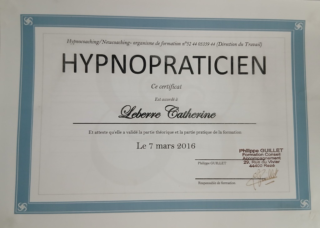 photo diplome CATHERINE LE BERRE