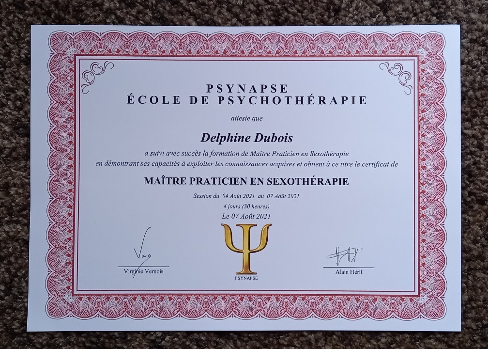 photo diplome Delphine Dubois 