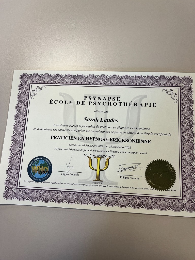 photo diplome Sarah Landes