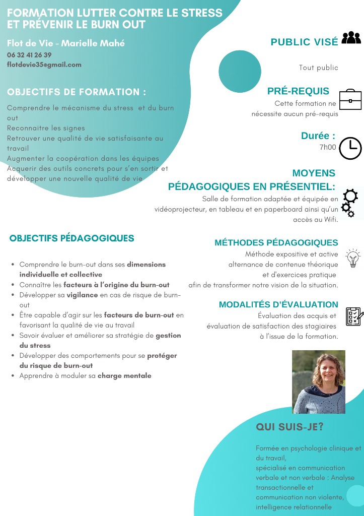 photo seance Marielle Mahé - Flot de Vie