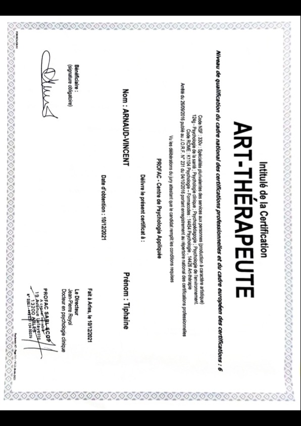 photo diplome Tiphaine VINCENT 