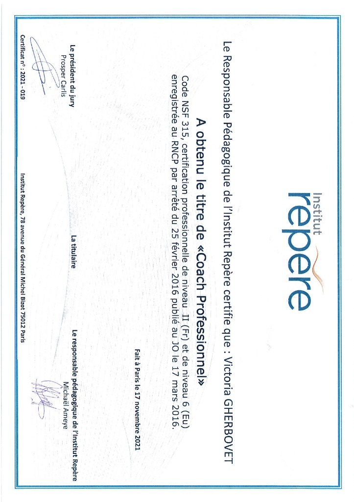 photo diplome Victoria Gherbovet