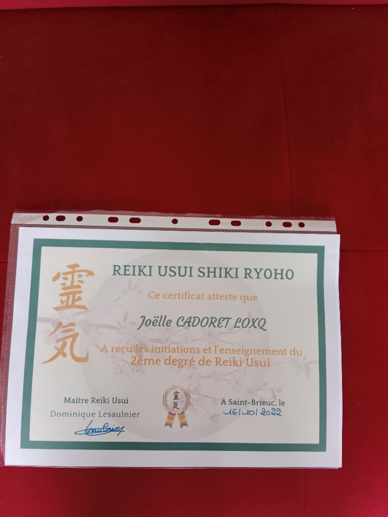 photo diplome Sens Et Equilibre