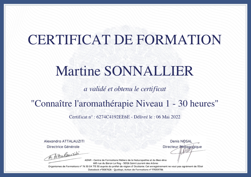 photo diplome Atelier-de-reflexologie