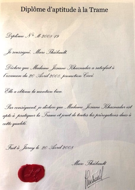 photo diplome Josiane LEGEAY