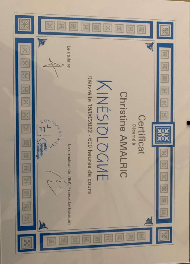 photo diplome CHRISTINE AMALRIC