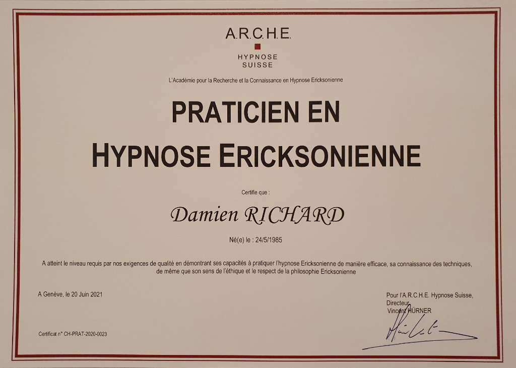 photo diplome Damien RICHARD