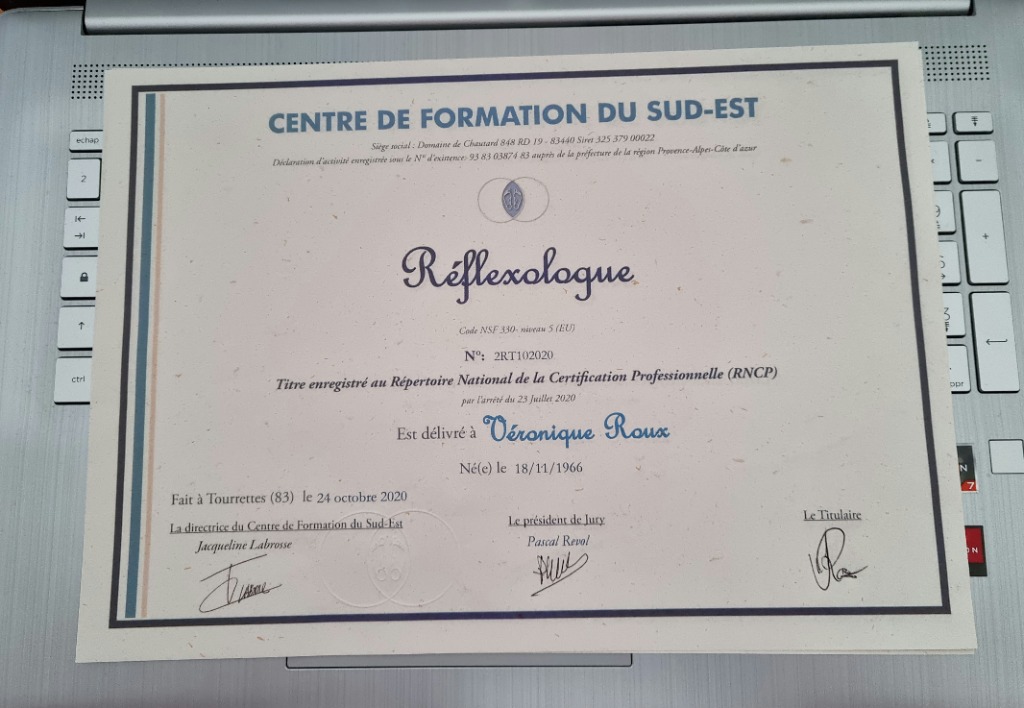 photo diplome ROUX Véronique 