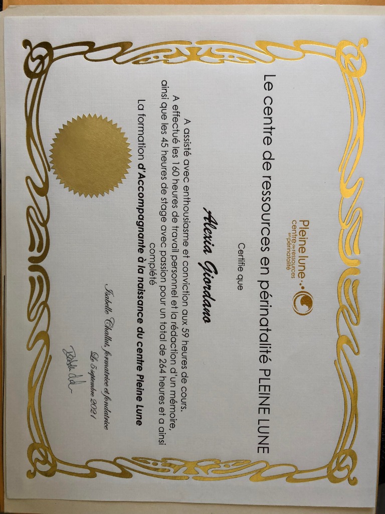 photo diplome Alexia Giordano