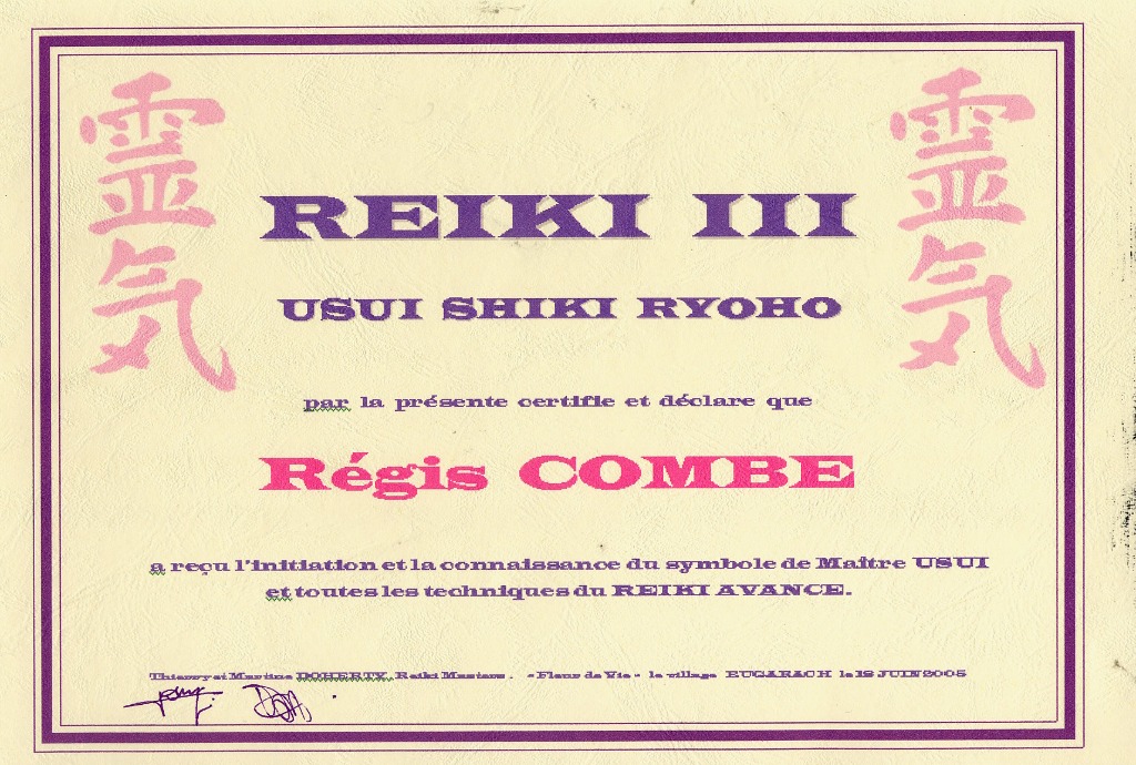 photo diplome Magnétisme Accompagnement