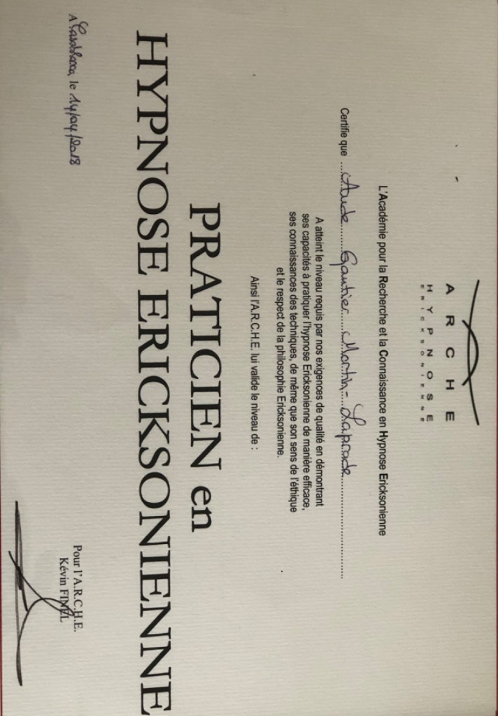 photo diplome Aude Martin Laprade 