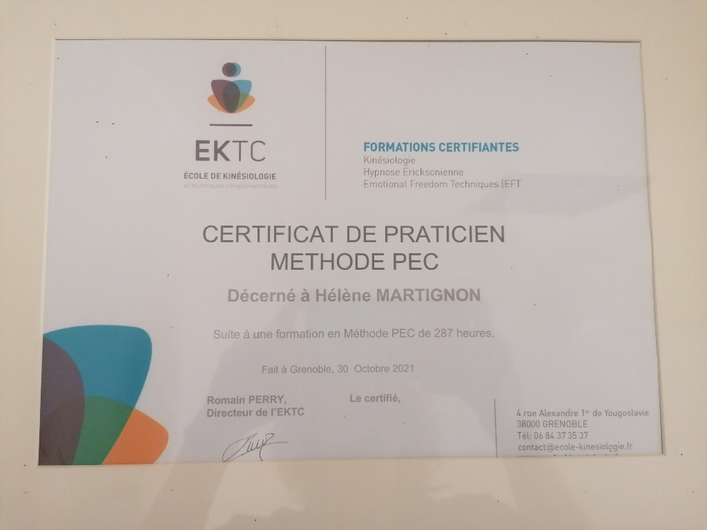 photo diplome Hélène Martignon