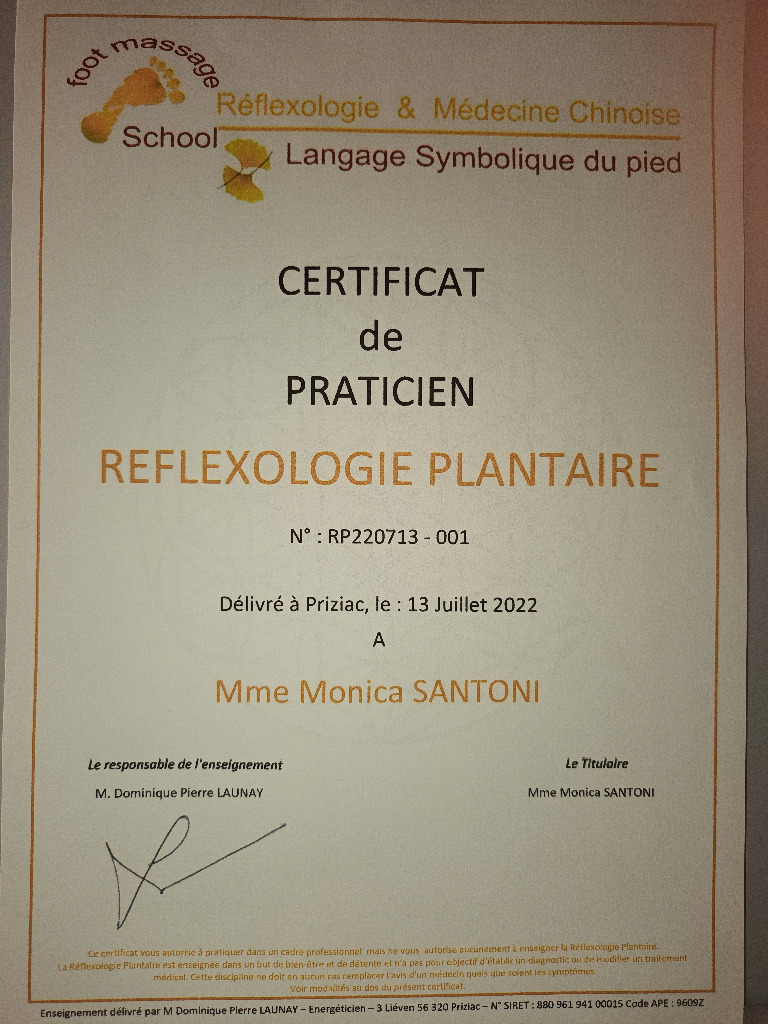 photo diplome Monica Santoni