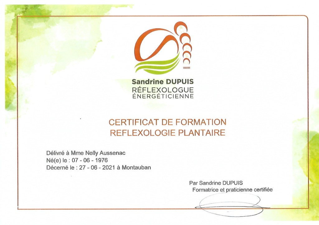 photo diplome Nelly Aussenac