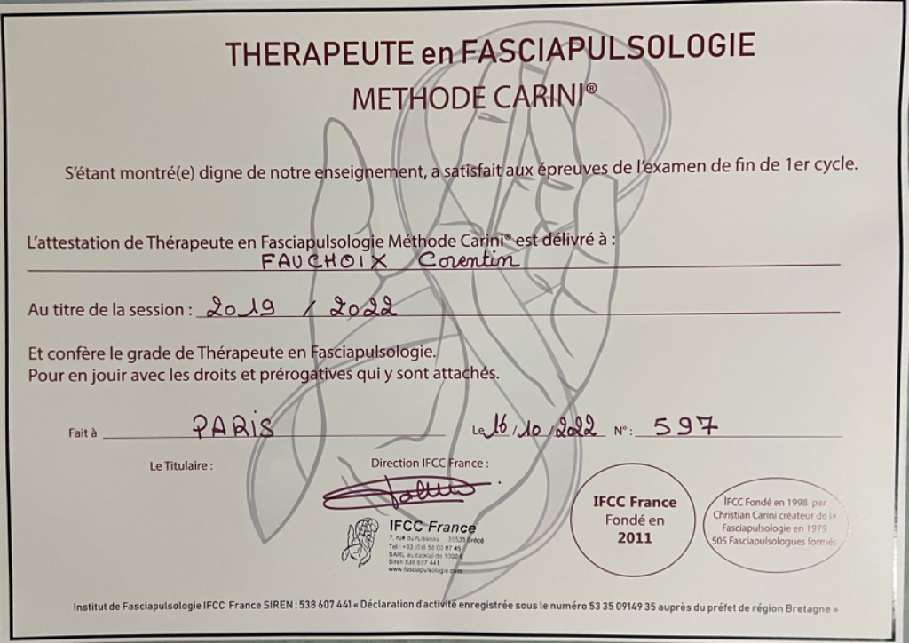 photo diplome Corentin Fauchoix