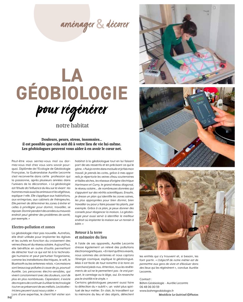 photo portrait Aurélie Lecomte - Bohm Géobiologie & Bioénergie