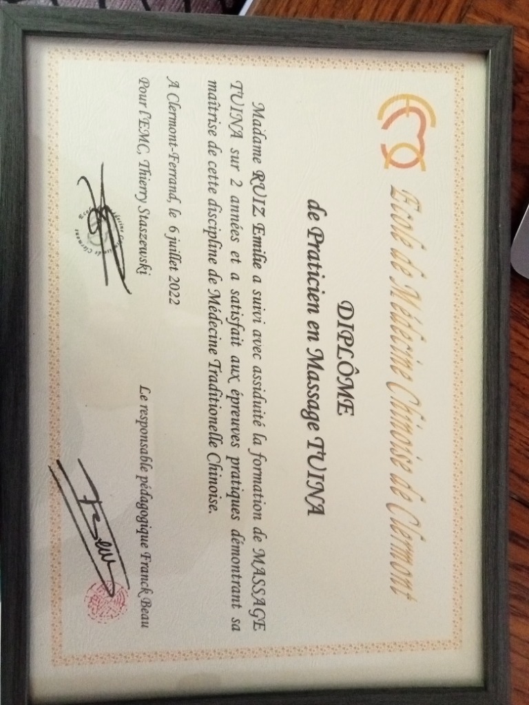 photo diplome Ruiz Émilie