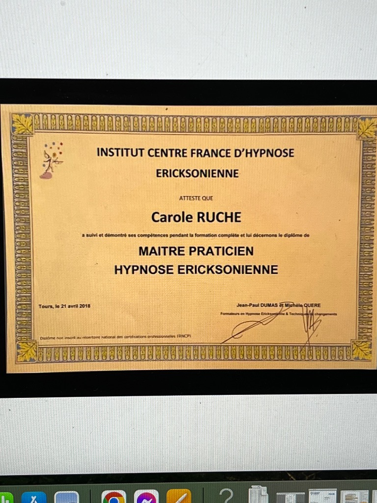 photo diplome Carole Ruche