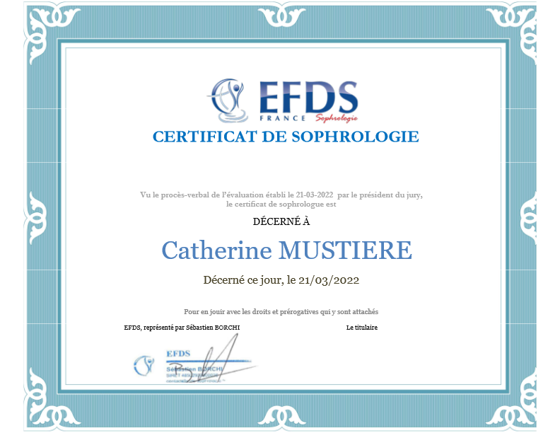 photo diplome Catherine Mustière