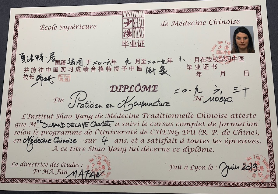 photo diplome Durand Charlotte