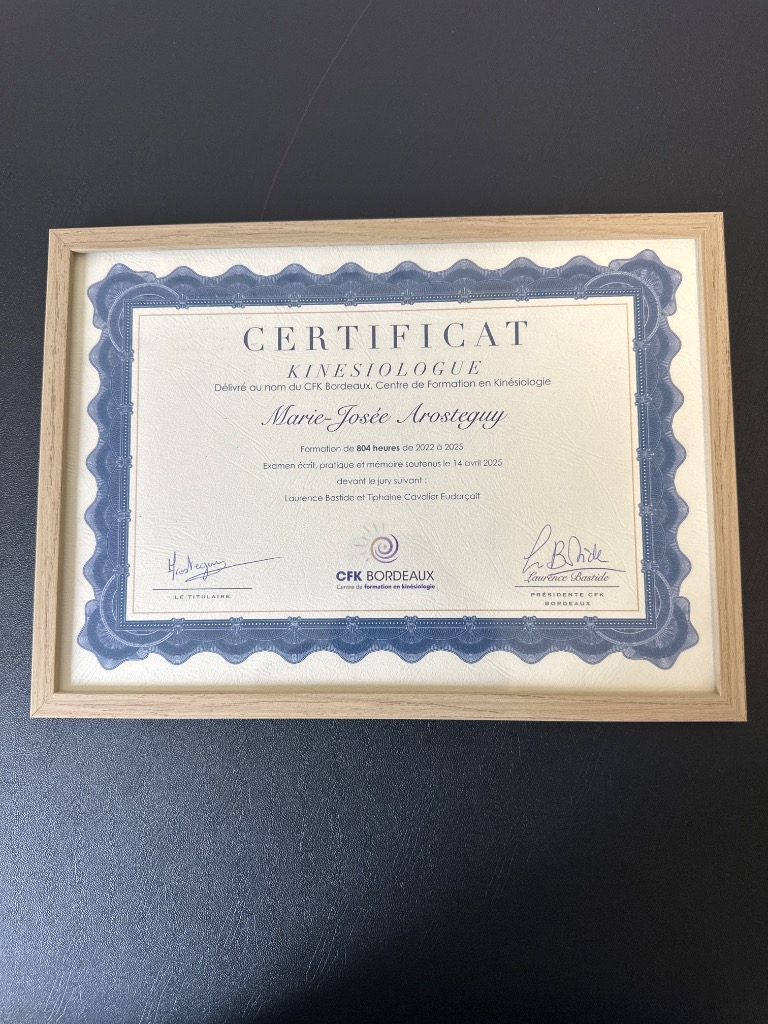 photo diplome Marie Arosteguy