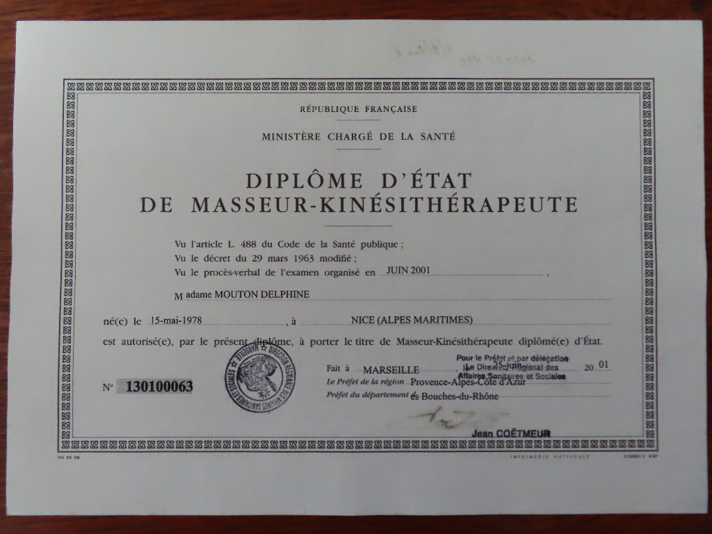 photo diplome Delphine Mouton-Cypriani