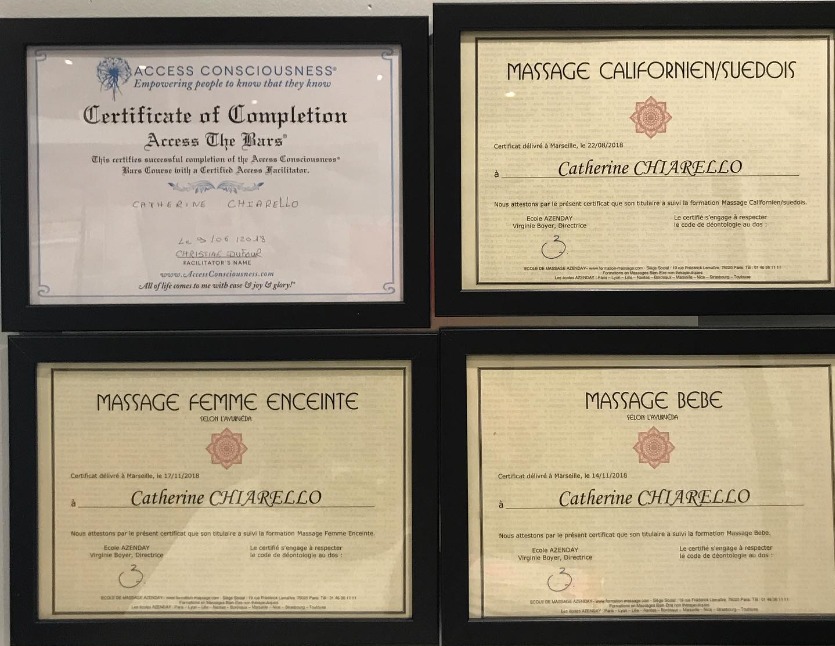 photo diplome HAPPY & ZEN BY CATHY