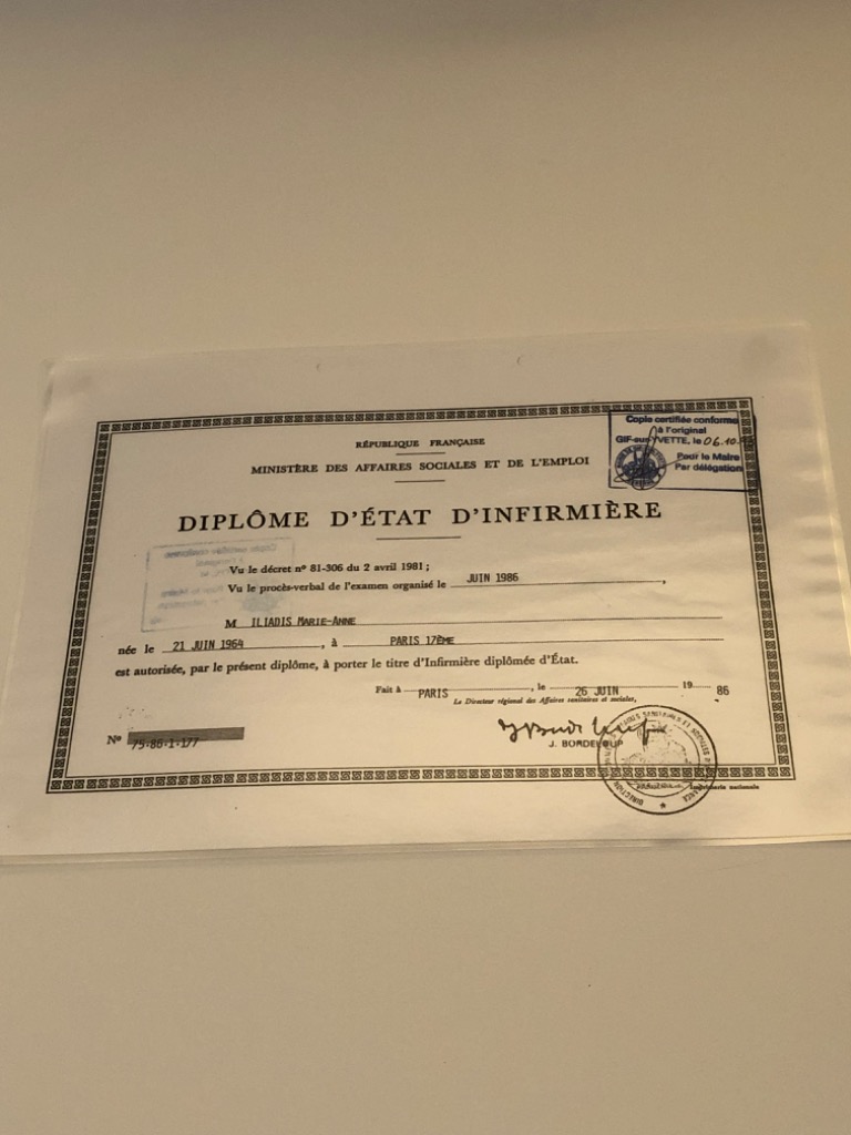 photo diplome Marie Anne ILIADIS 