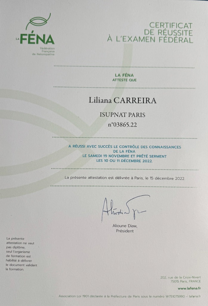 photo diplome LILIANA CARREIRA