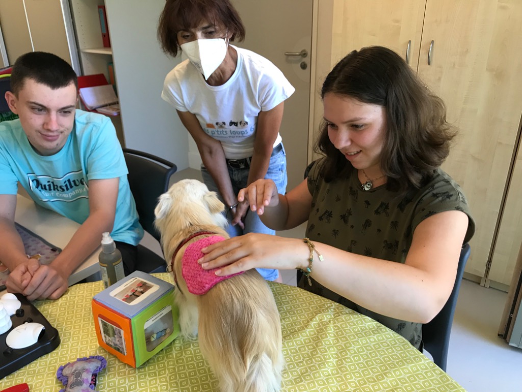 photo seance Les P’tits Loups 67 - Médiation par l’Animal