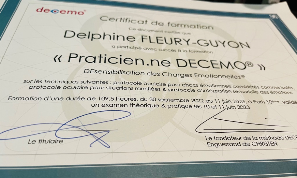 photo diplome Delphine Fleury Guyon