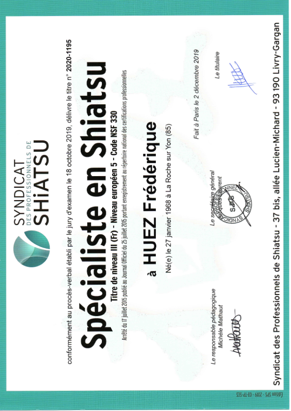 photo diplome FREDERIQUE HUEZ