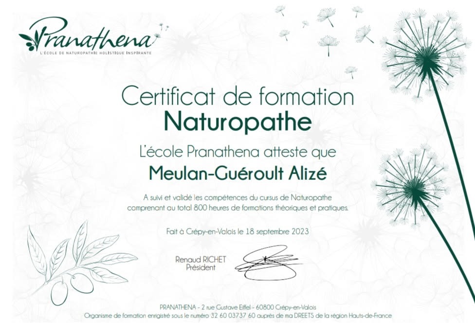 photo diplome Alizé Meulan-Guéroult