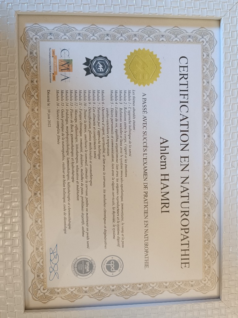photo diplome Ahlem HAMRI
