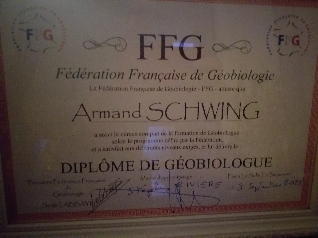 photo diplome C.B.A.S .Geobio