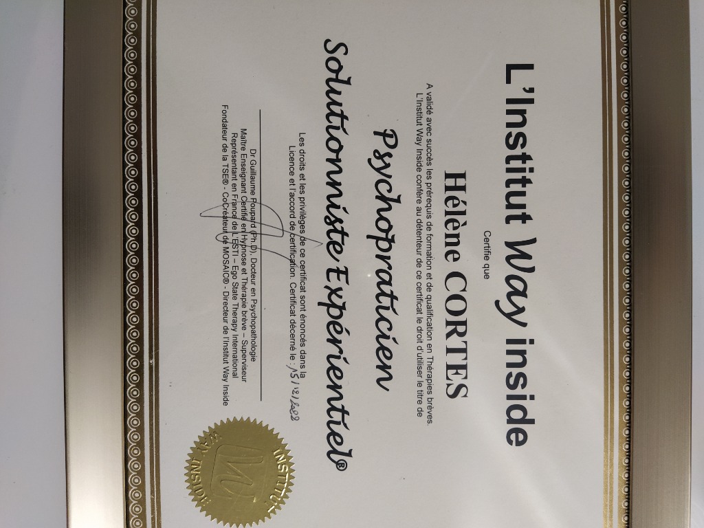 photo diplome Hélène CORTES