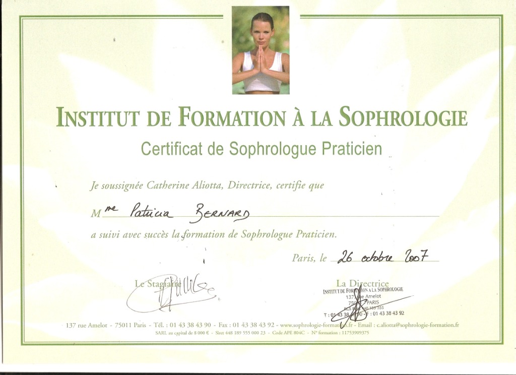 photo diplome Patricia PROVOST