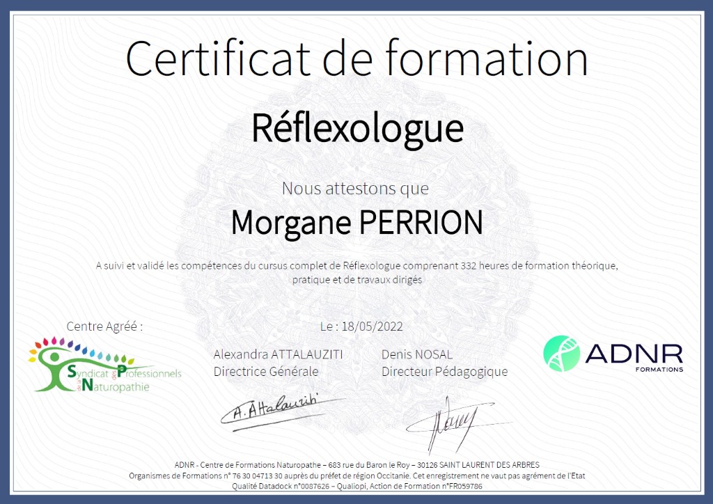 photo diplome Morgane Perrion