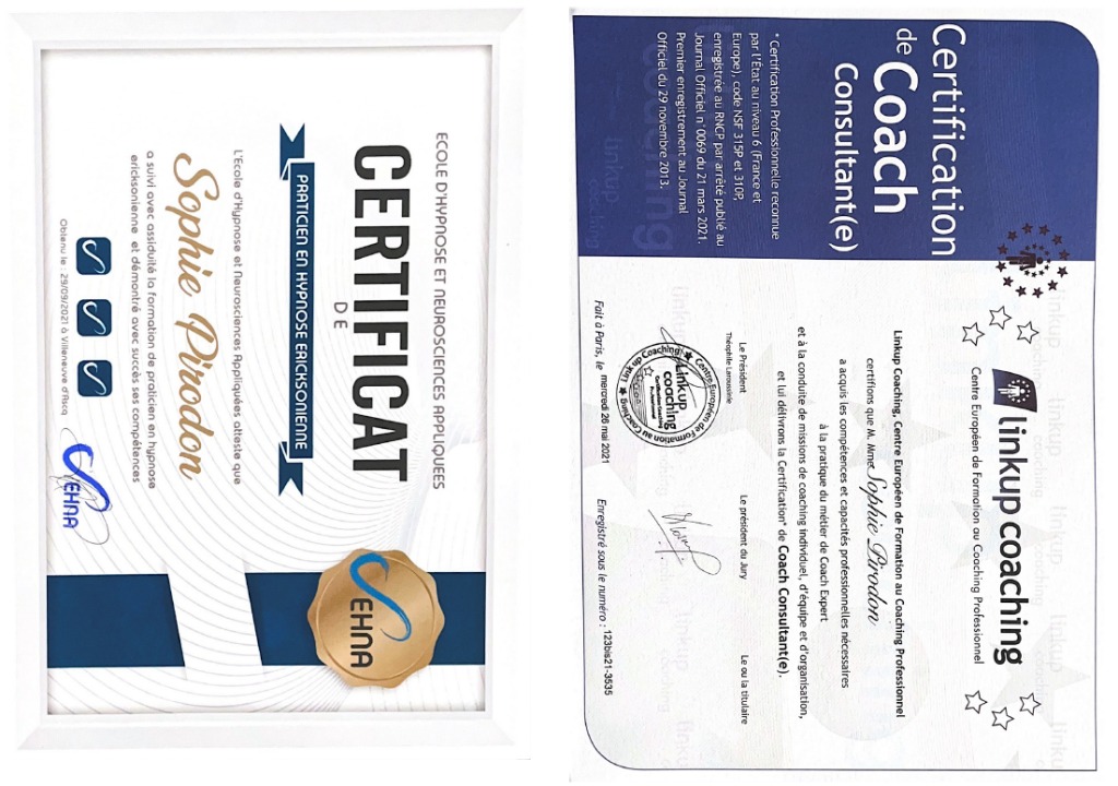 photo diplome Sophie Pirodon