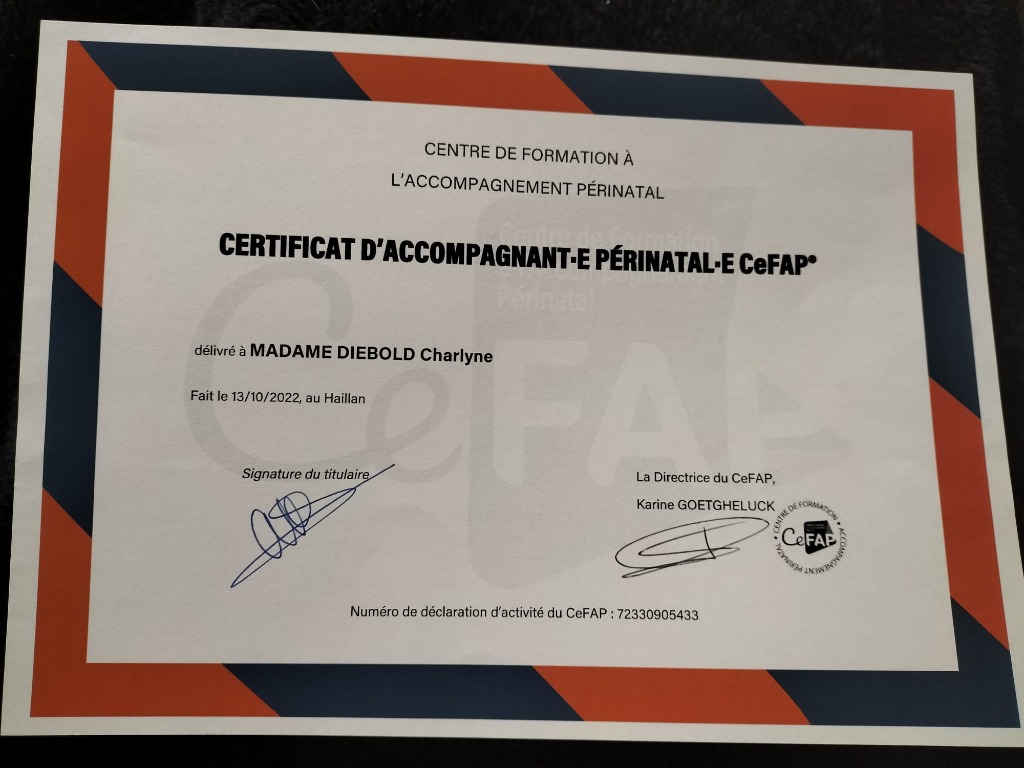 photo diplome Charlyne DIEBOLD